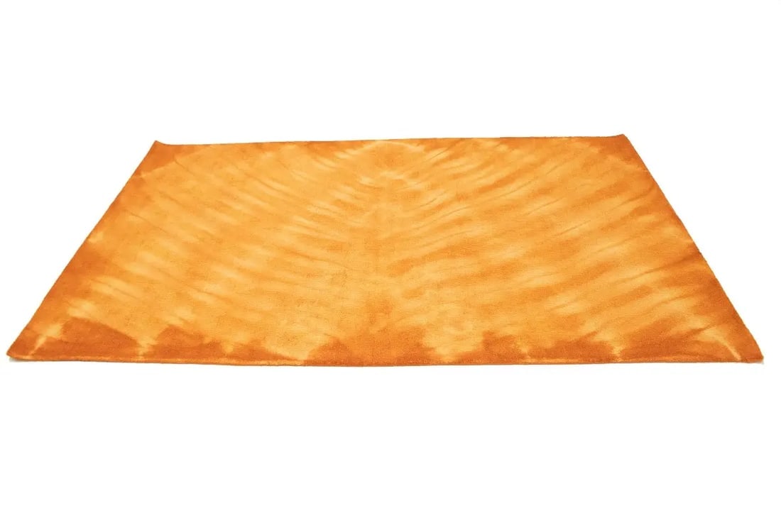 Solar Orange Tie-Dye 5X8 Hand-Tufted Modern Rug - 5