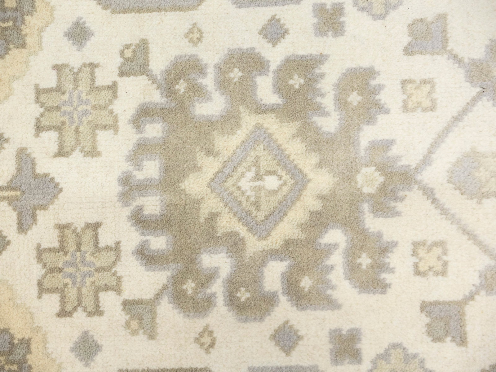 Cream Floral 8X16 Oushak Chobi Oriental Rug - 11