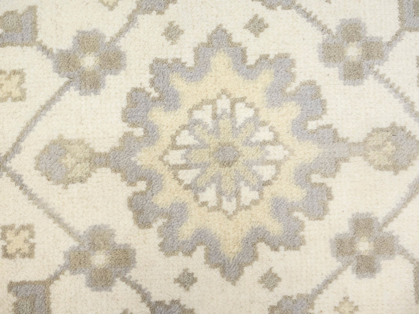 Cream Floral 8X16 Oushak Chobi Oriental Rug - 12