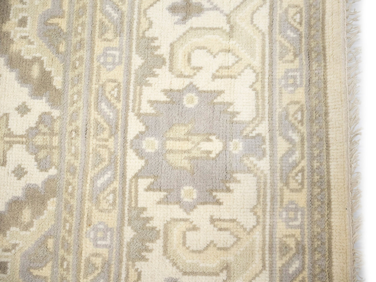 Cream Floral 8X16 Oushak Chobi Oriental Rug - 14