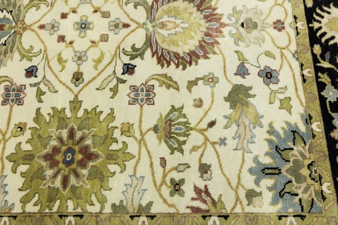 Cream Floral Osh Chobi 6X9 Peshawar Oriental Rug - 10