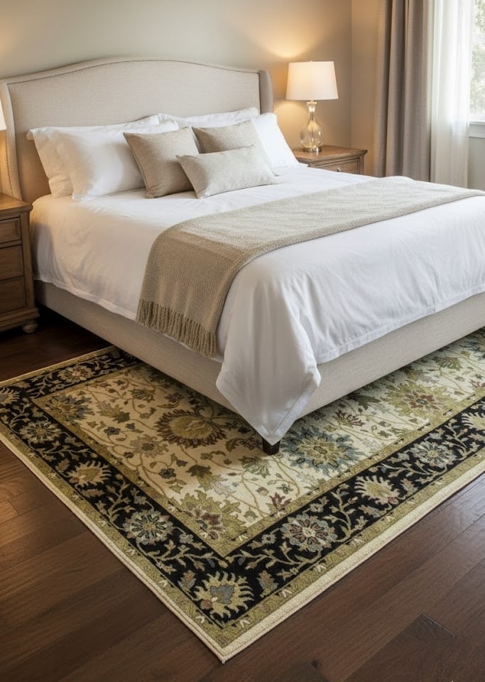 Cream Floral Osh Chobi 6X9 Peshawar Oriental Rug - 2