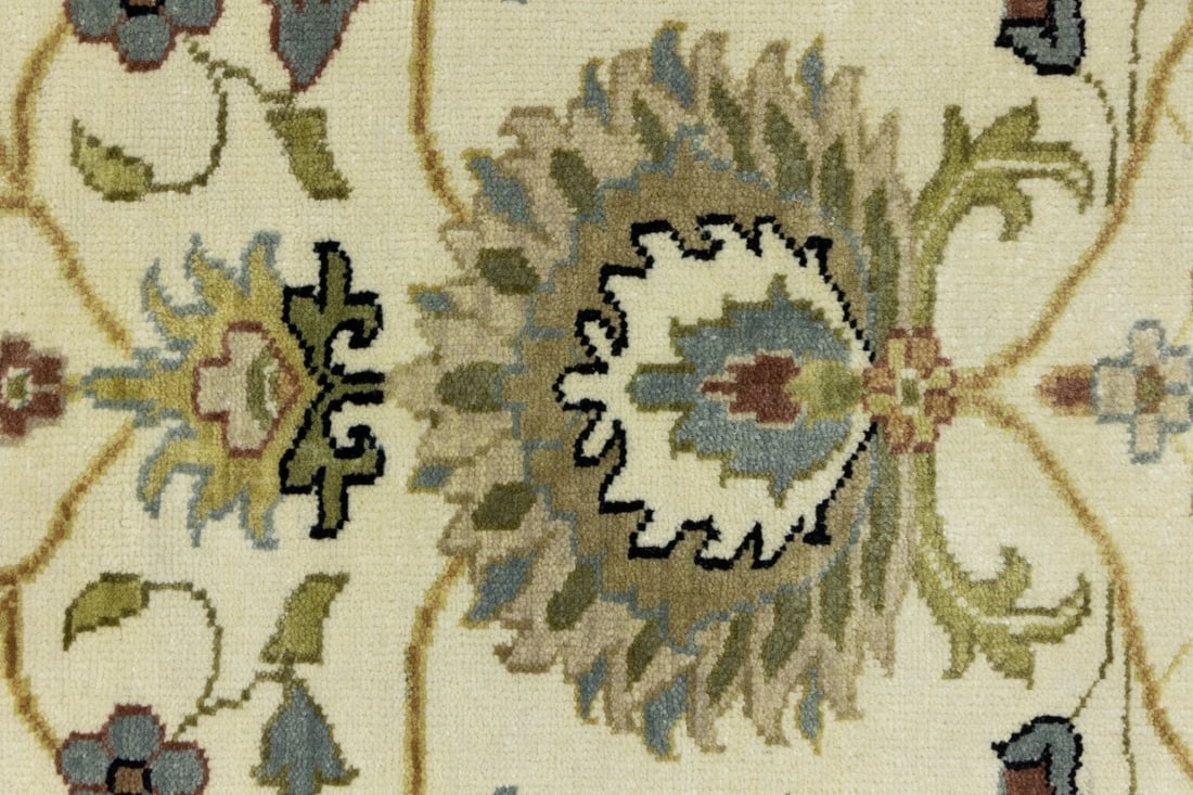 Cream Floral Osh Chobi 6X9 Peshawar Oriental Rug - 9