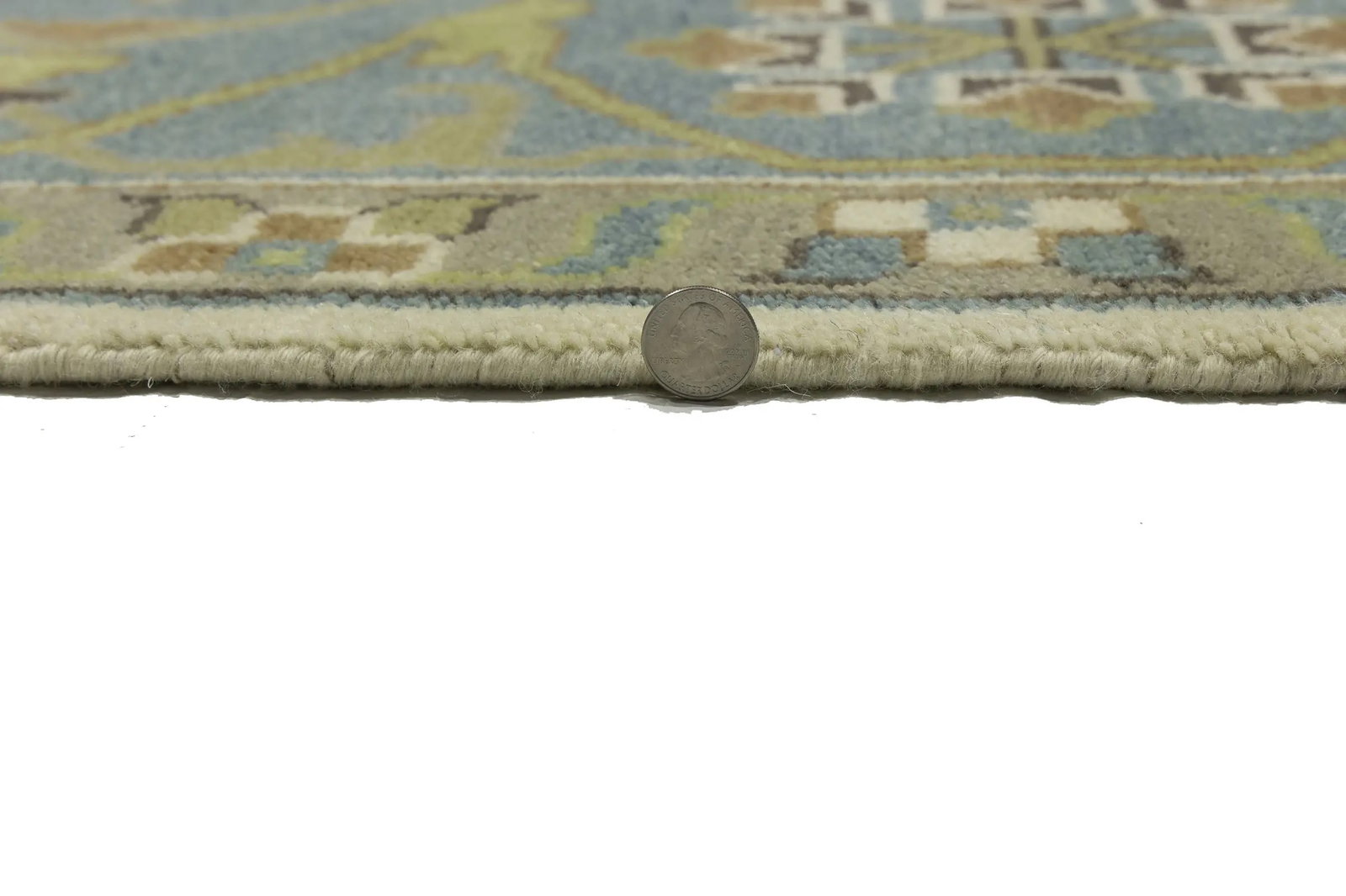 Muted Colors Floral 9X12 Oushak Oriental Rug - 10