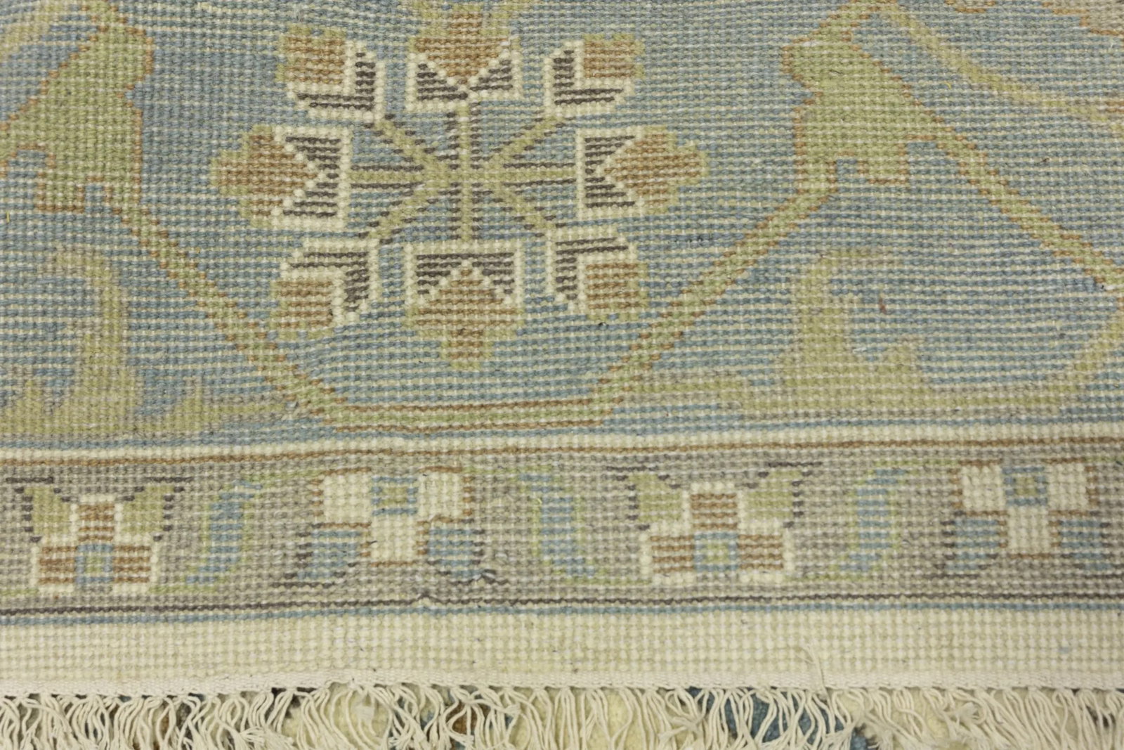 Muted Colors Floral 9X12 Oushak Oriental Rug - 13