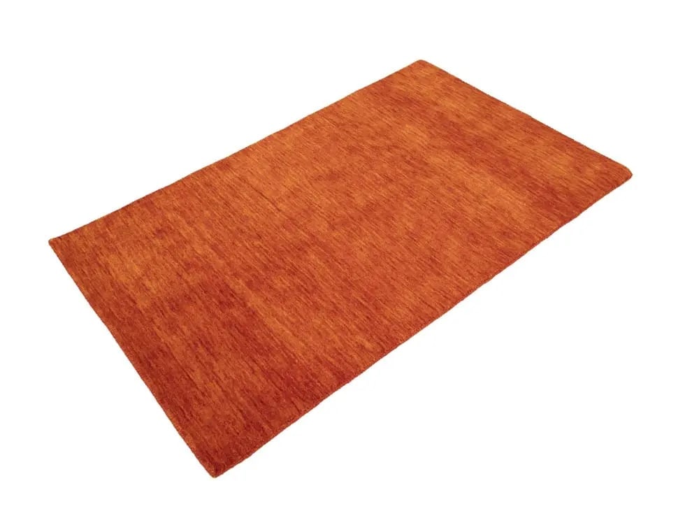 Orange Red Modern Solid 3X5 Gabbeh Oriental Rug - 4