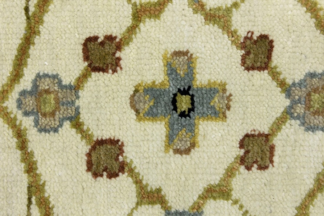 Cream Floral Osh Chobi 2'5X6 Peshawar Oriental Rug - 13