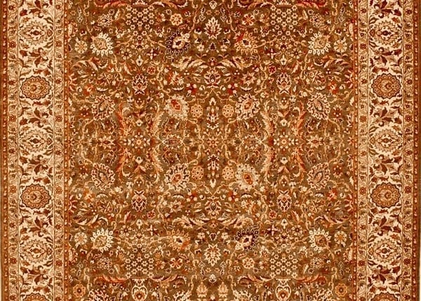 Hand Knotted Indo-Tabriz Rug 8'9"x11'8" Green Wool Oriental Carpet New - 3