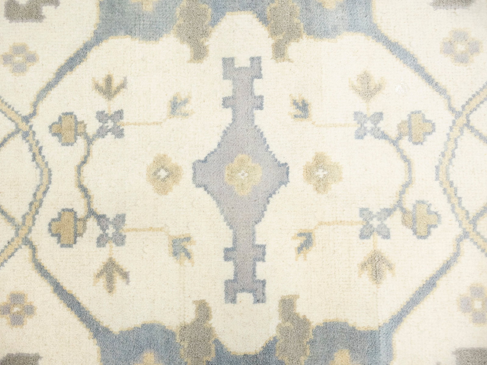 Cream Floral 8X16 Oushak Oriental Rug - 10