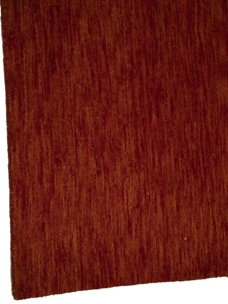 Orange Red Modern Solid 4X6 Gabbeh Oriental Rug - 9