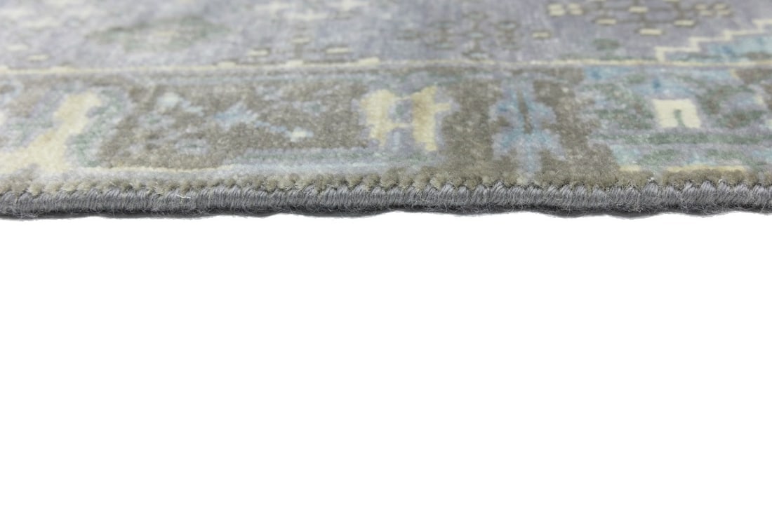 Taupe Tribal 3X8 Indo-Joshaghan Oriental Runner Rug - 12