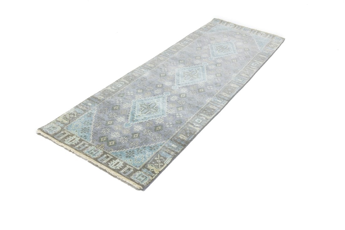 Taupe Tribal 3X8 Indo-Joshaghan Oriental Runner Rug - 6
