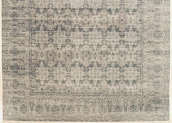 Hand Knotted Indo-Khotan Geometric Oriental Area Rug Carpet 8'1" x 10'1" - 2