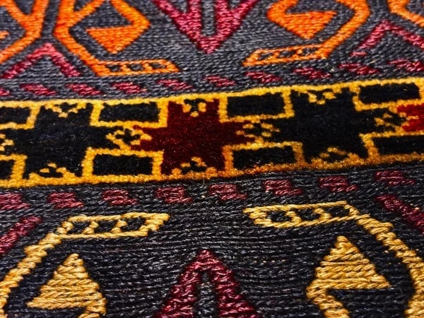 Hand-Knotted Soumak Kilim Flatweave Tribal Wool Oriental Area Rug 4'5" x 6'9" - 5