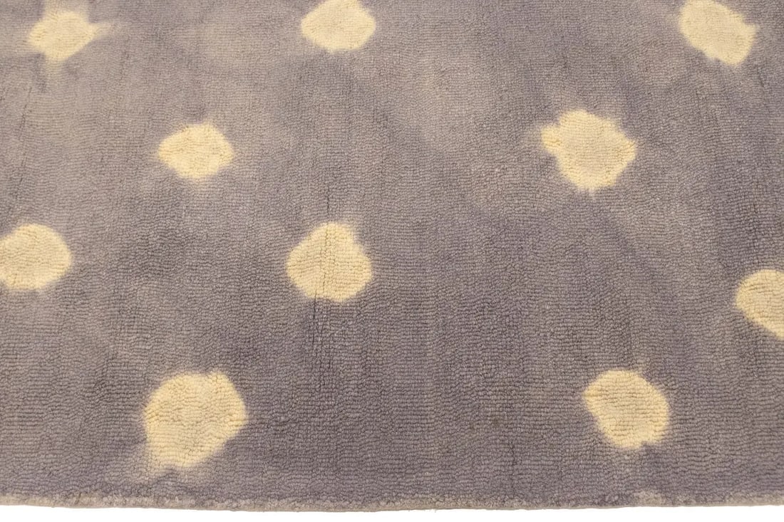 Mauve Tie-Dye 5X8 Hand-Tufted Modern Rug - 10