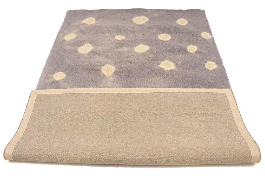 Mauve Tie-Dye 5X8 Hand-Tufted Modern Rug - 14