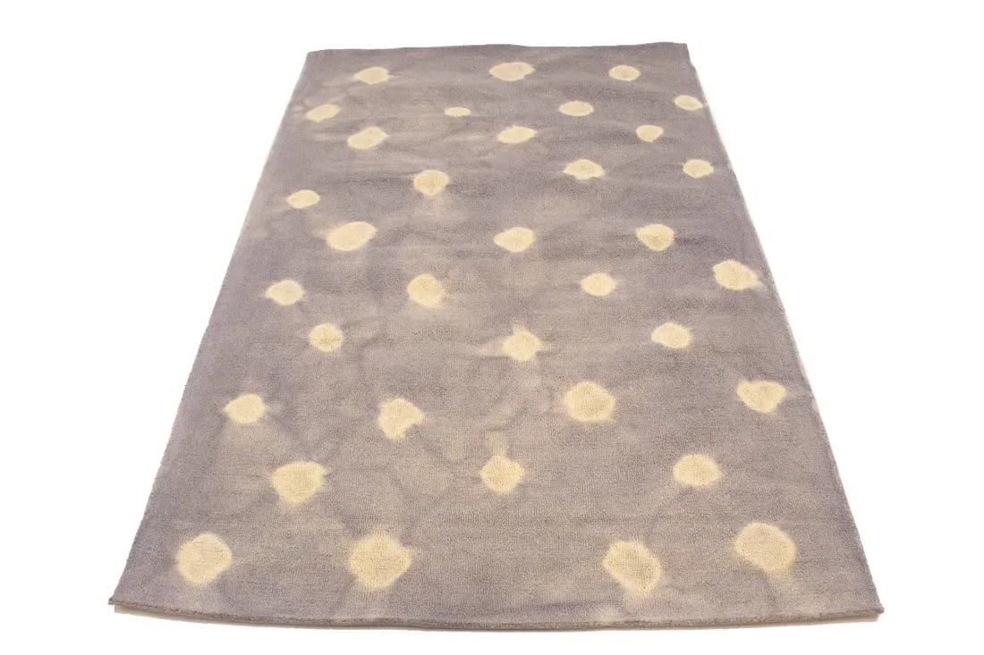 Mauve Tie-Dye 5X8 Hand-Tufted Modern Rug - 3