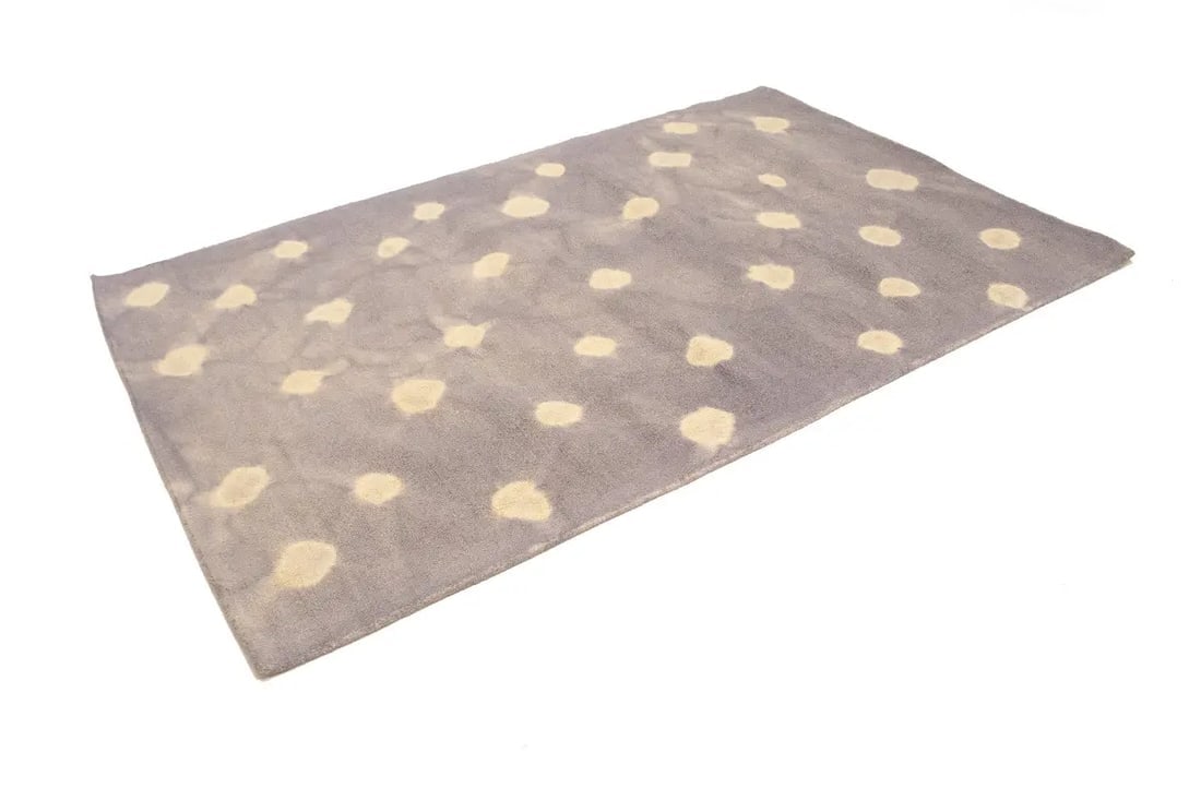 Mauve Tie-Dye 5X8 Hand-Tufted Modern Rug - 4