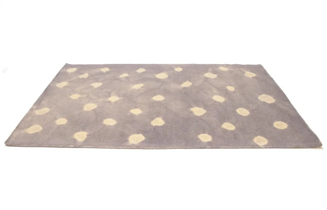 Mauve Tie-Dye 5X8 Hand-Tufted Modern Rug - 5