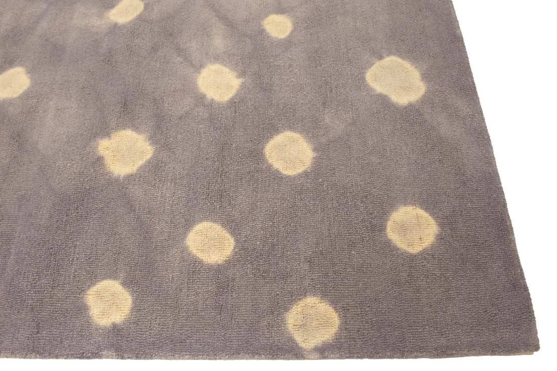Mauve Tie-Dye 5X8 Hand-Tufted Modern Rug - 8