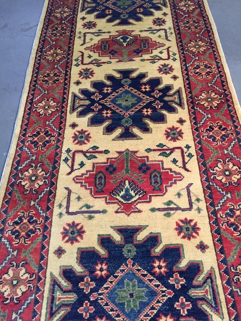 STUNNING FINE KAZAK RUNNER 2.8x10 - 4