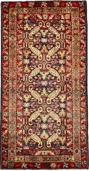 Hand Knotted Persian Azarbaijan Tribal Wool Oriental Area Rug 5'4" x 10'7" - 11