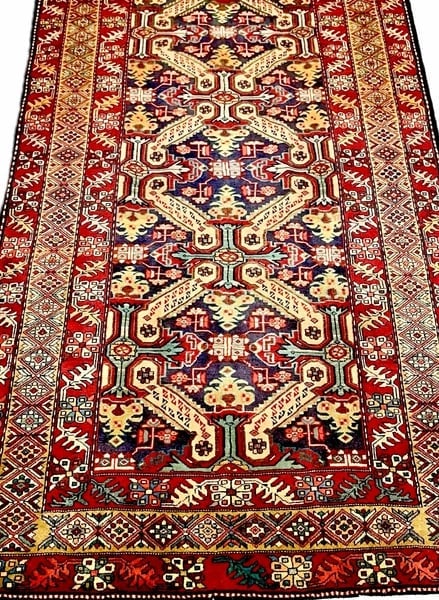 Hand Knotted Persian Azarbaijan Tribal Wool Oriental Area Rug 5'4" x 10'7" - 7