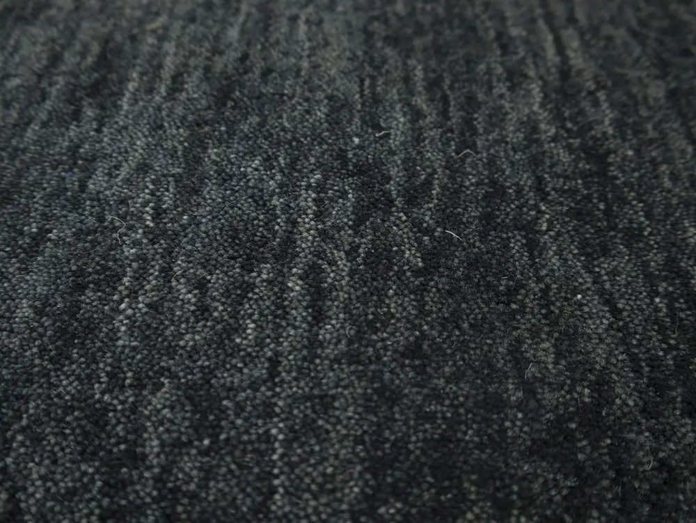 Charcoal Solid Gabbeh Modern Rug in All Size - 6