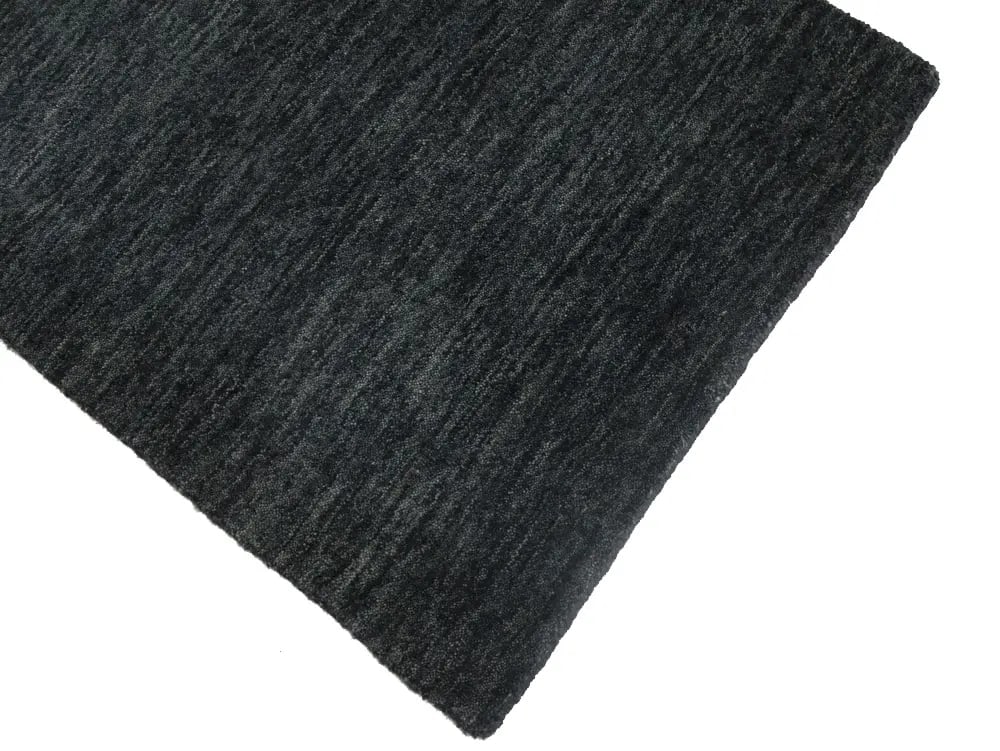 Charcoal Solid Gabbeh Modern Rug in All Size - 9