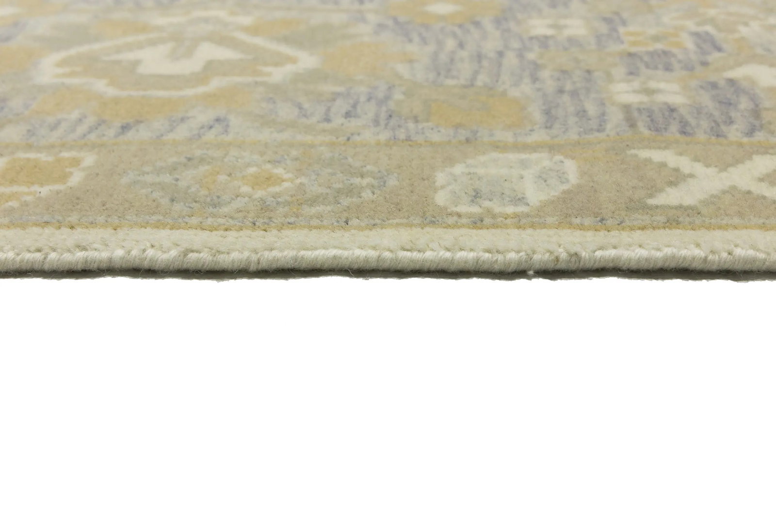 Muted Cream Floral 9X12 Oushak Chobi Oriental Rug - 16