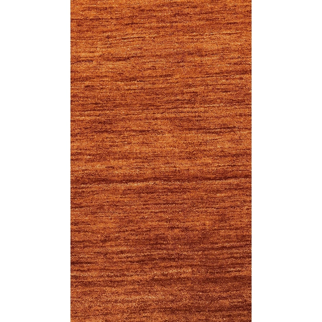 Solid hand made wool rug - 5