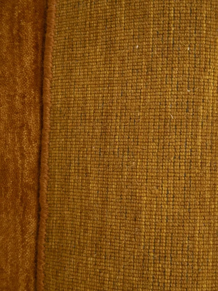 Orange Solid Gabbeh Modern Rug in All Size - 11