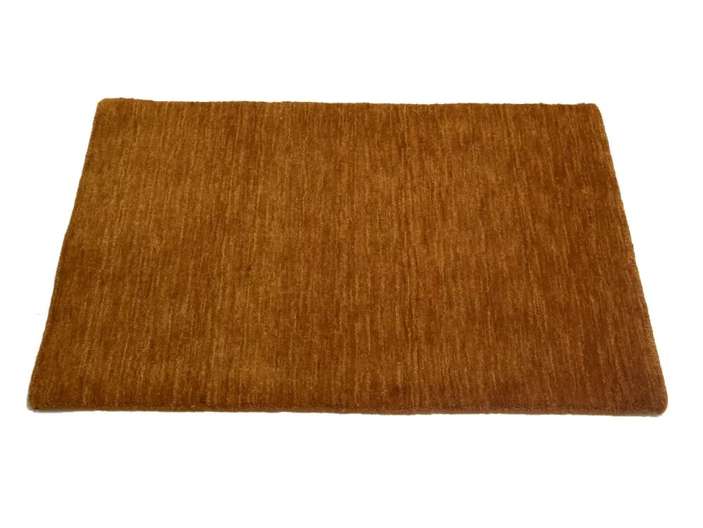 Orange Solid Gabbeh Modern Rug in All Size - 3