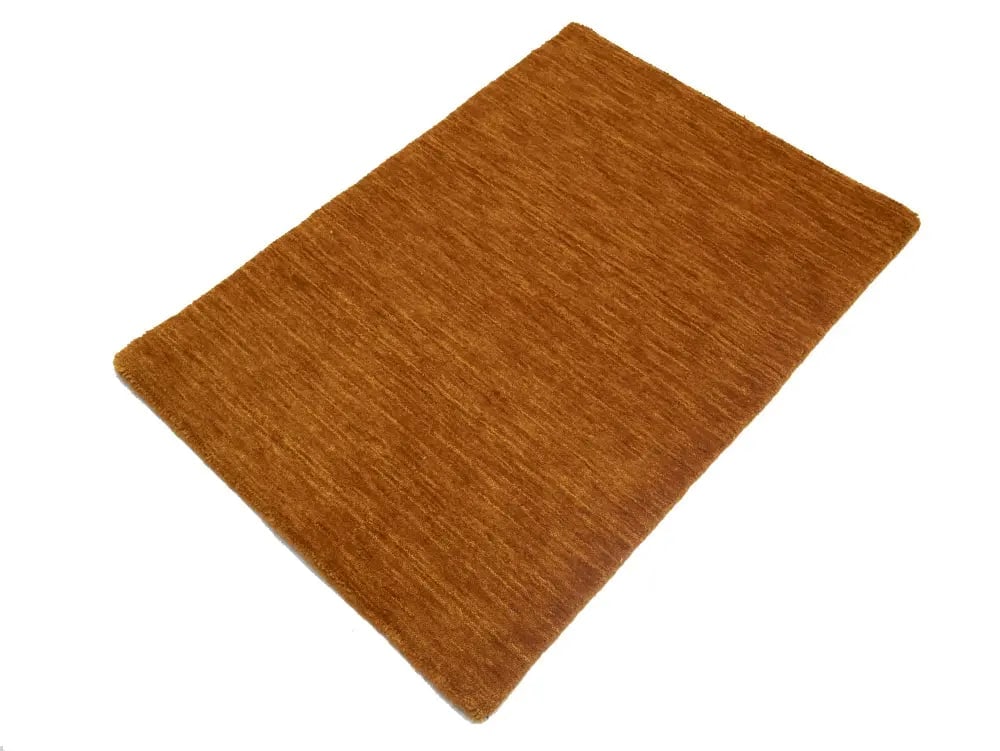 Orange Solid Gabbeh Modern Rug in All Size - 4