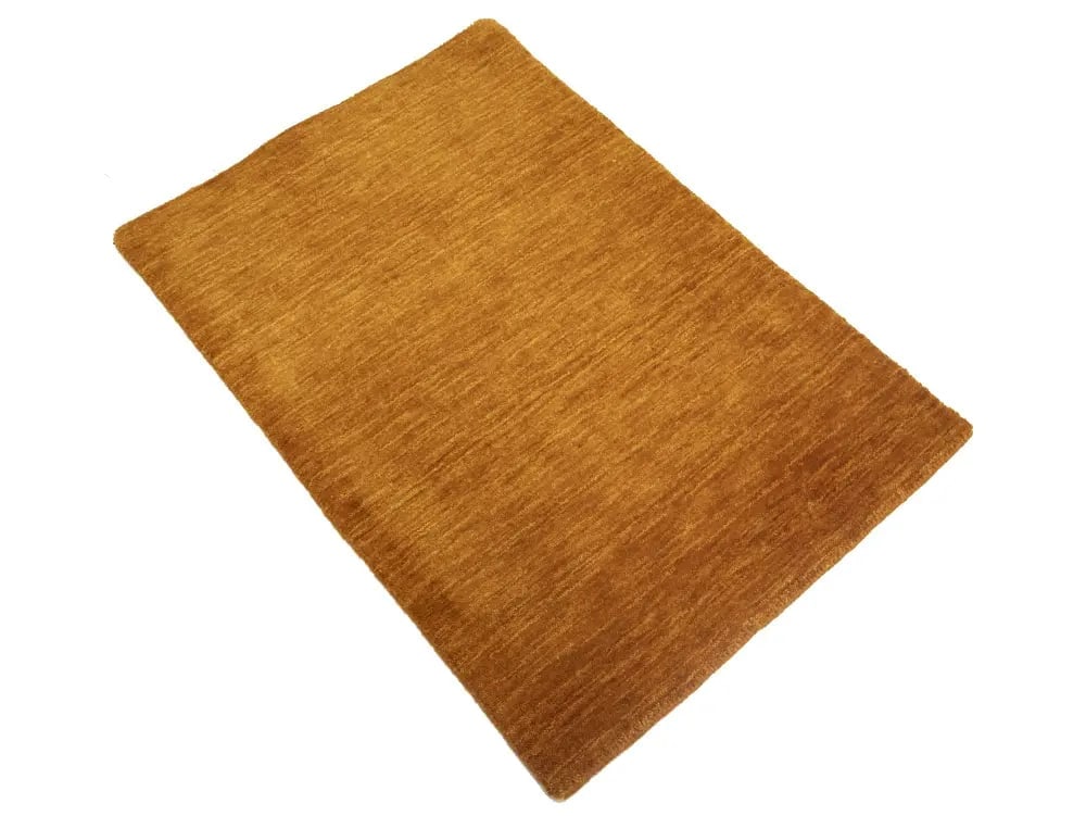 Orange Solid Gabbeh Modern Rug in All Size - 9