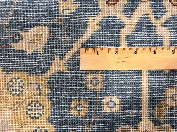 Hand Knotted Indo-Tabriz Blue Oriental Area Rug Wool Carpet 9'11" x 13'5" - 13