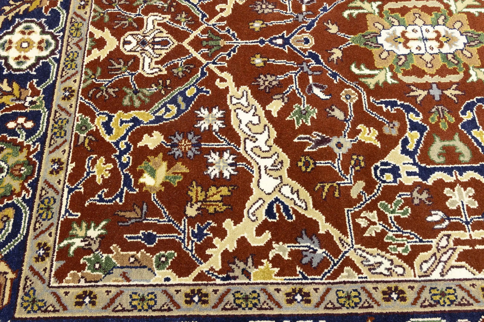 Rusty Red Floral 8X10 Oushak Chobi Oriental Rug - 10