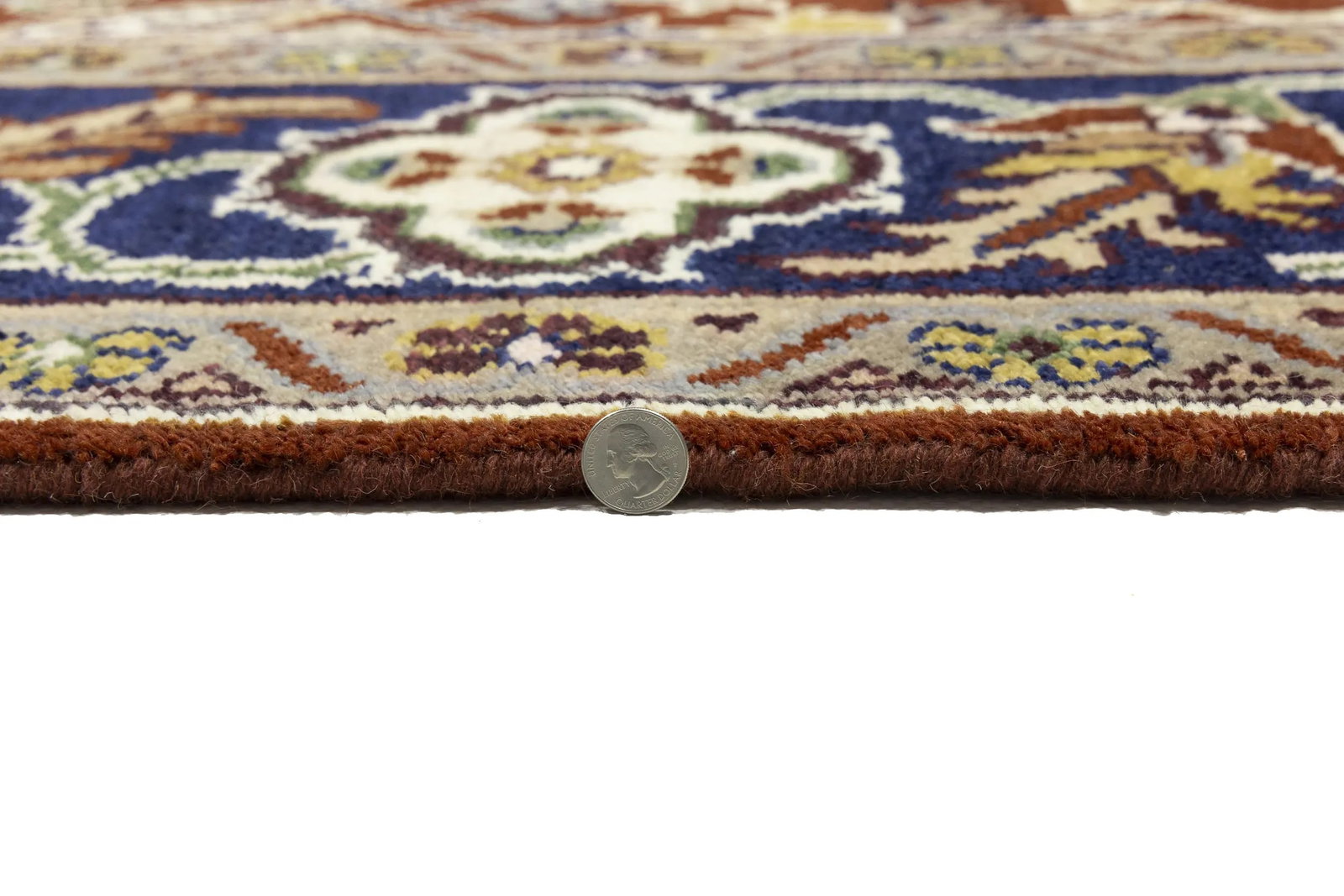 Rusty Red Floral 8X10 Oushak Chobi Oriental Rug - 14