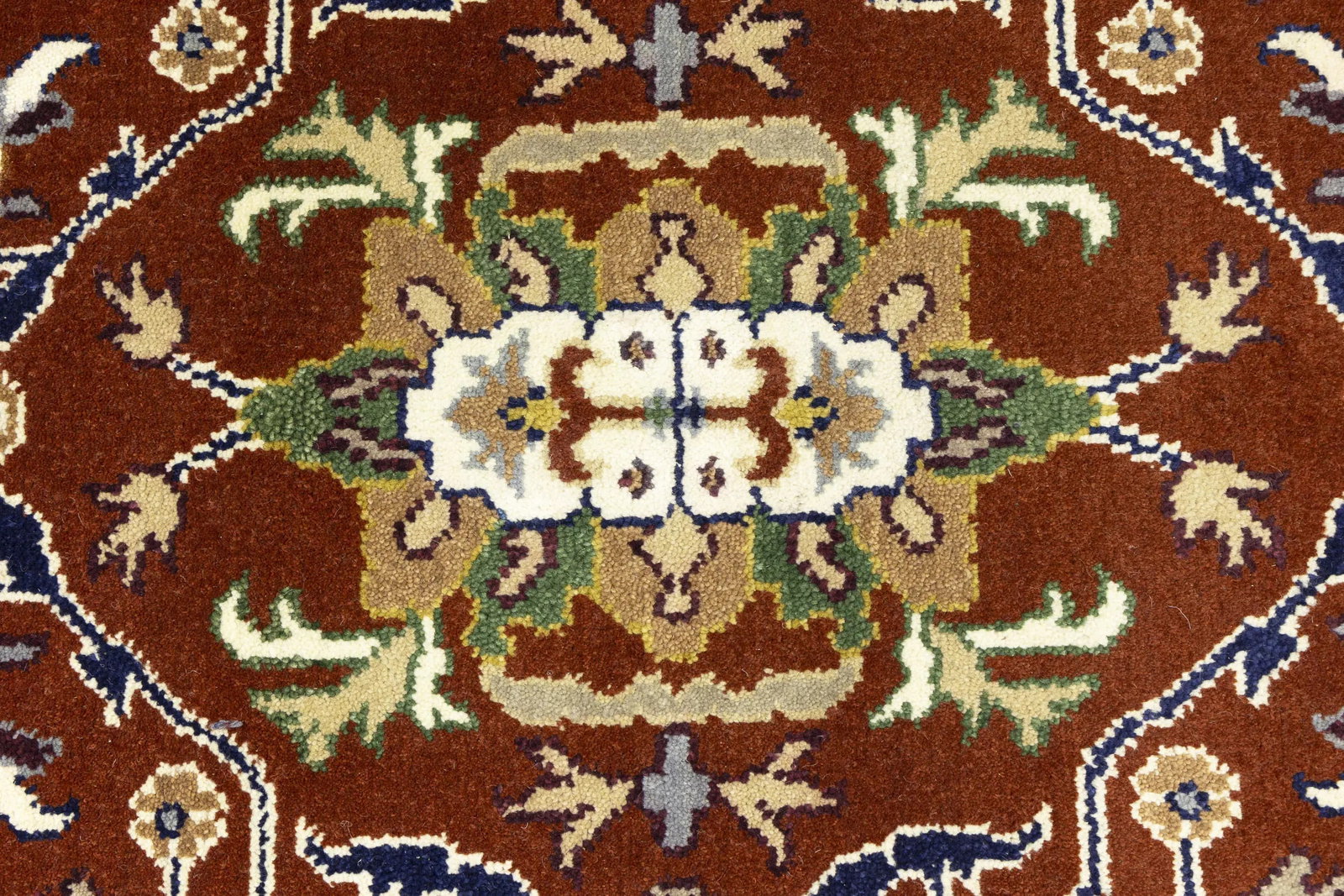Rusty Red Floral 8X10 Oushak Chobi Oriental Rug - 8