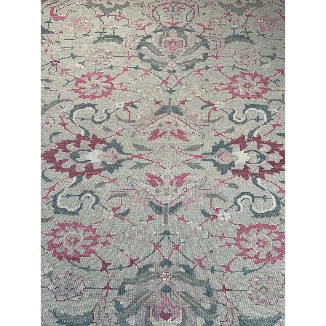 Sumak weave hand knotted rug - 5