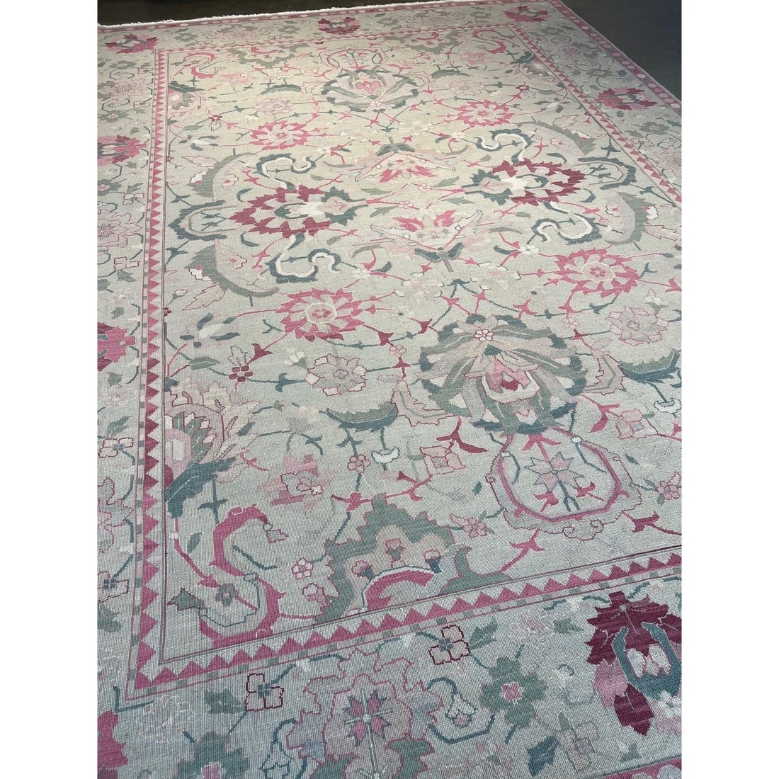 Sumak weave hand knotted rug - 6