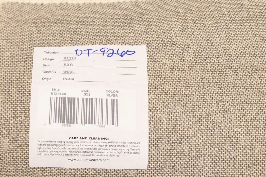 Taupe & Cream Trellis 5X8 Hand-Tufted Modern Rug - 15