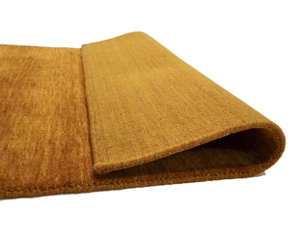 Orange Modern Solid 3X5 Gabbeh Oriental Rug - 12