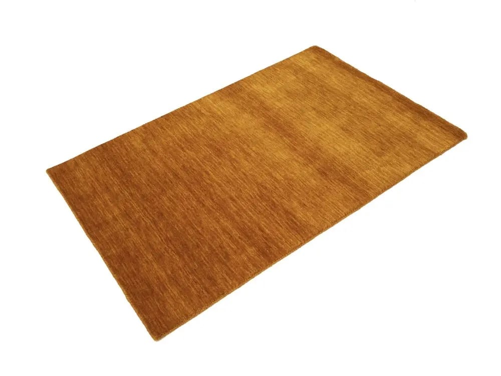 Orange Modern Solid 3X5 Gabbeh Oriental Rug - 3