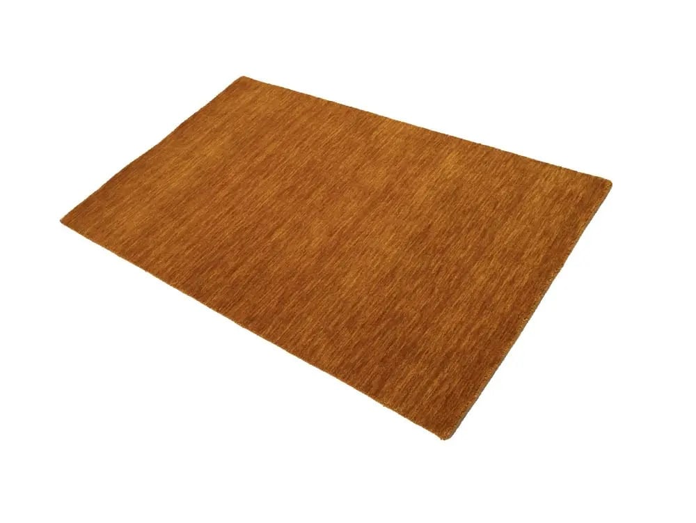 Orange Modern Solid 3X5 Gabbeh Oriental Rug - 4