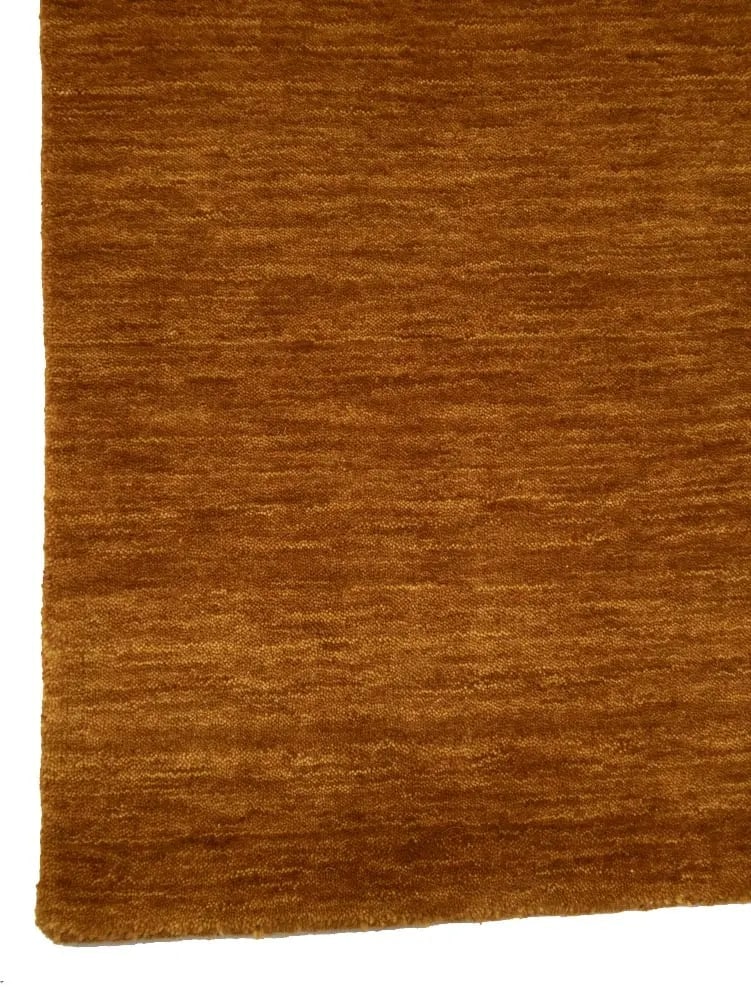 Orange Modern Solid 3X5 Gabbeh Oriental Rug - 8