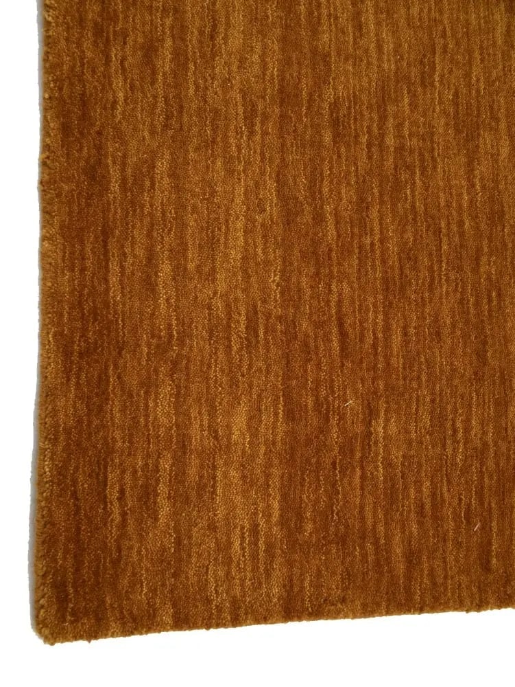 Orange Modern Solid 3X5 Gabbeh Oriental Rug - 9