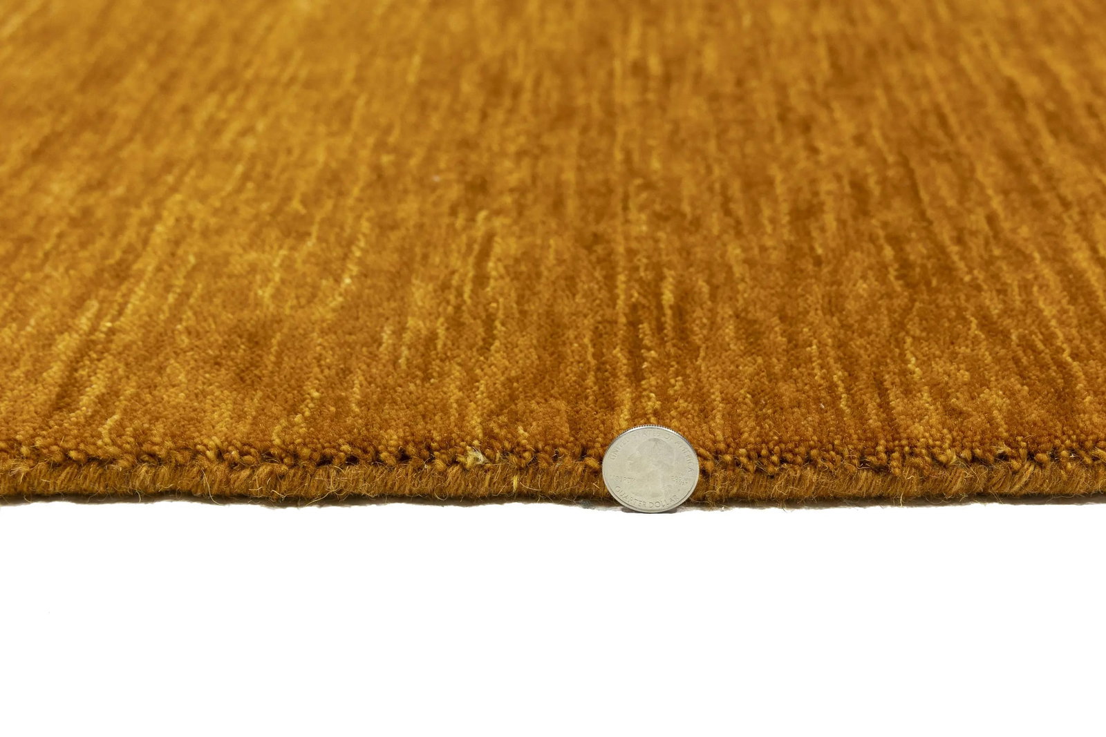 Orange Modern Solid 4X6 Gabbeh Oriental Rug - 12