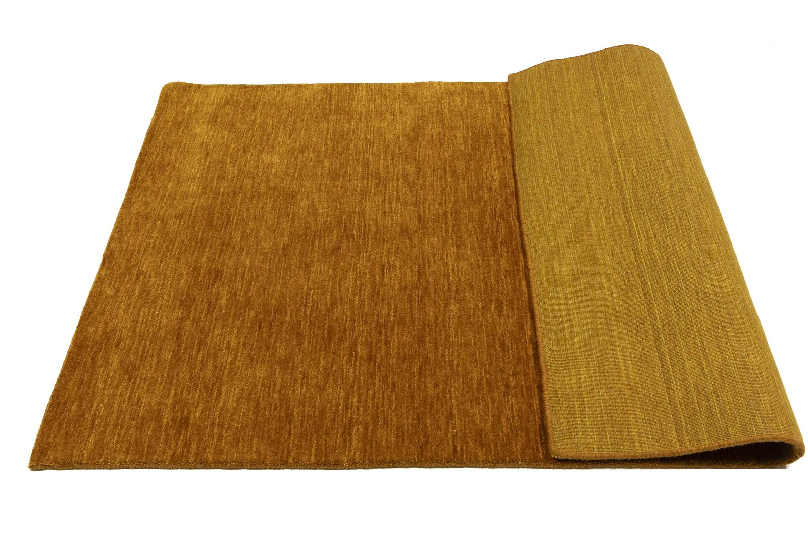 Orange Modern Solid 4X6 Gabbeh Oriental Rug - 14