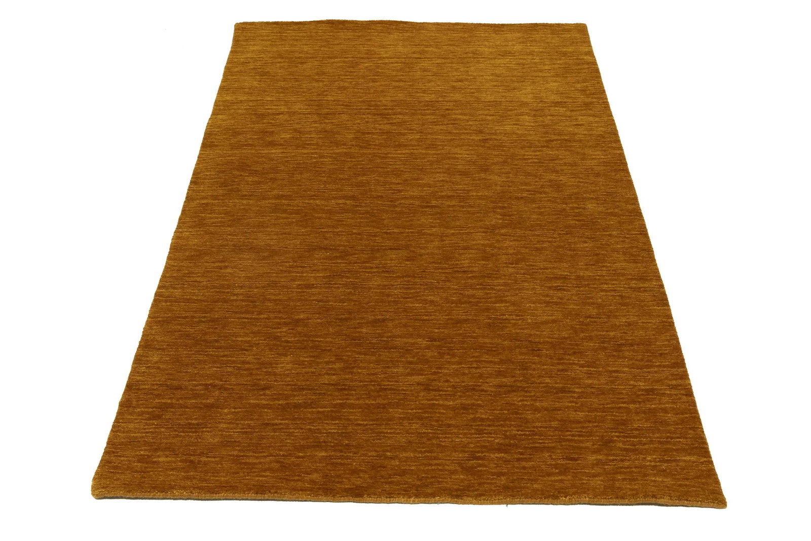 Orange Modern Solid 4X6 Gabbeh Oriental Rug - 3